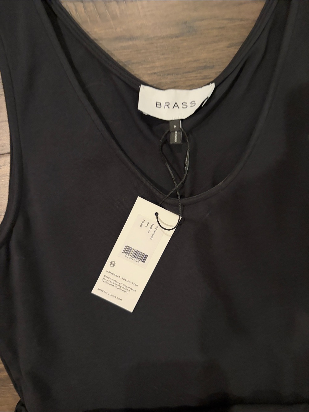 New With Tags Brass Clothing The Tank Midi Dress Sz M - Picture 2 of 8